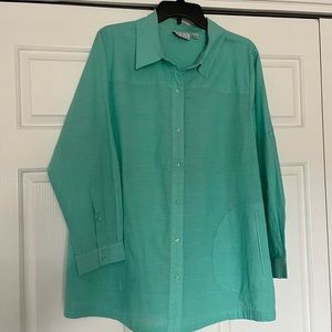 Joan Rivers Button Front Shirt, size 1X